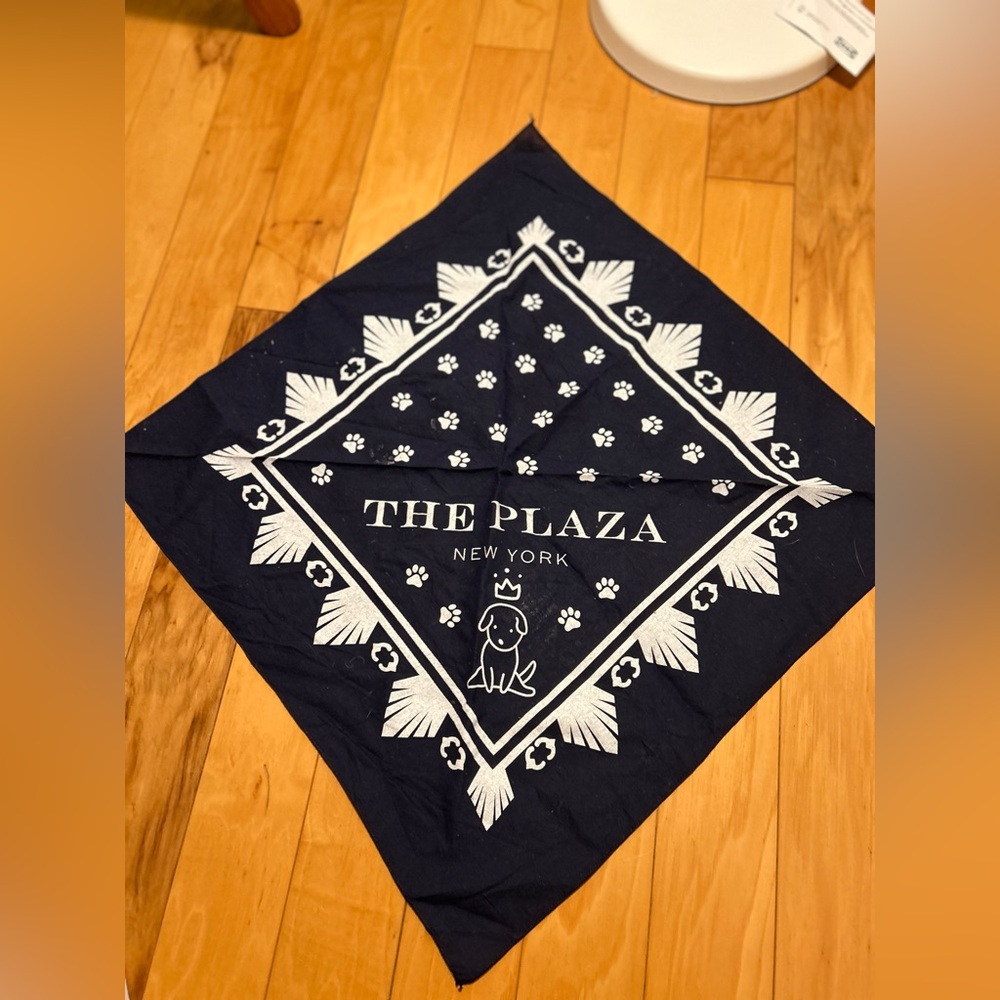 The plaza hotel, dog bandana
